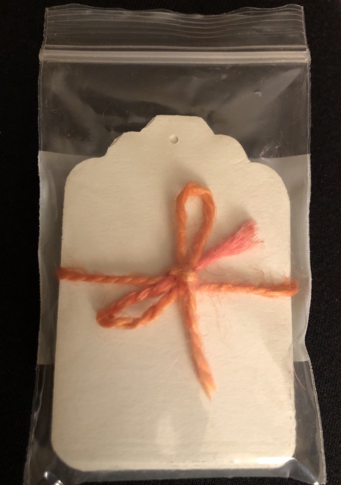 28 Hand Punched White Gift Tags, Scrap Book, Crafts, etc.