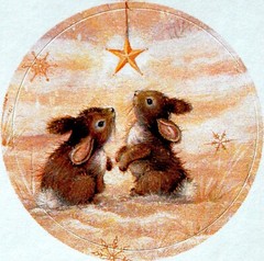 5 1/4″ x 7 1/2″ Sheet of 12 BABY ANGEL TRIO Christmas Card Seals #57 USA MADE
