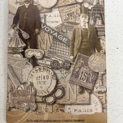 Tim Holtz Idea-ology Salvage Stickers FRENCH INDUSTRIAL 100% Complete 5 Pages