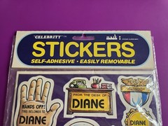 VTG 1982 «Diane» Celebrity Stickers Sealed Mark I Name Stickers