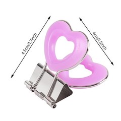 Heart Shape Medium Paper Clips, Binder Clips, Easy Grip, Assorted Color, Scho…