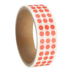 1000Pcs 1/4″ Colored Dot Stickers Adhesive Coding Label Fluorescent Orange