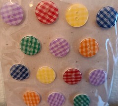 4 Pks Adhesive Buttons Various Shapes & Colors Paper Crafting Embellishments #54