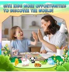 3200+ Stickers for Kids, 3D Puffy Stickers, 64 Different Sheets, Cute Animals…