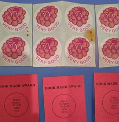 Vintage 1977 CTP Raspberry Scratch N Sniff Bookmarks & Stickers Lot of 15