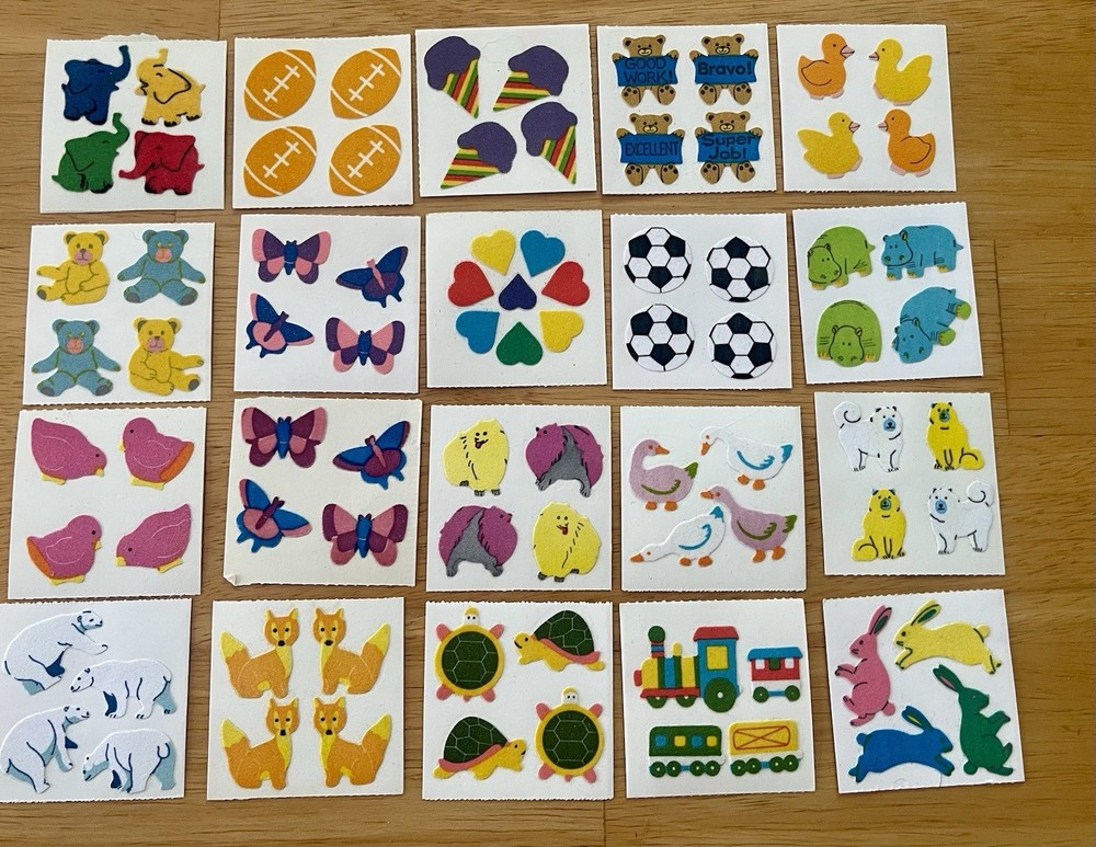 Vintage 80’s Great Seven Sticker 20 Mods FUZZY Lot 1