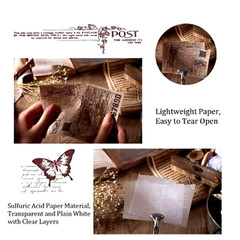 30 pcs Fragments Scrapbooking Paper Card Making Crafts Parchment Munken Papers