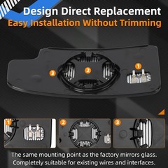 Passenger Side Mirror Replacement for 2014-2017 Chevrolet Silverado 1500 GMC …