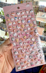 Super Huge Lot Of Cute Kawaii Korean + Japanese Stickers: Puffy, Mini, Glitter+