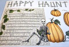 Halloween Clear Stickers 12″ Happy Haunting Journal Tumblebeasts 2003 NOS