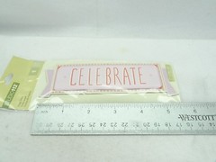 Studio 112 Title Page Sticker for Scrapbooking «CELEBRATE» (set of 3)