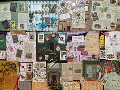 Alice in Wonderland Ephemera Lot Book Pages Playing Cards Some VTG 130 pieces
