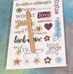 Three Bugs in A Rug Rub-Ons with Stick: INSPIRATIONS 13-24 pcs NIP FREE SHIP!