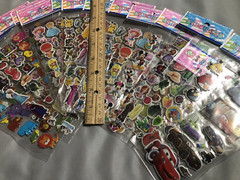 4 Random Different Sheets 3D Puffy Stickers Children Kids Gift Reward USA Seller