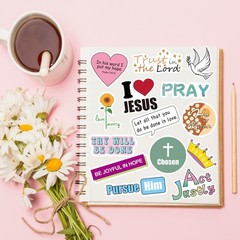 200Pcs Christian Bible Verse Stickers Waterproof for Water Bottles Laptop DIY