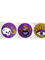 Trader Joe’s Roll Halloween Fall SK Stickers 2024? – 250 ? Round 1.5″ – READ