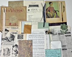 40+ Pieces Vintage Ephemera Book Pages Junk Journal Paper Pack – Mystery Pack