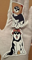 Vinyl Dog Lovers Stickers 2 Matte & 7 High Gloss 9 Pieces Total Small -Medium Sz