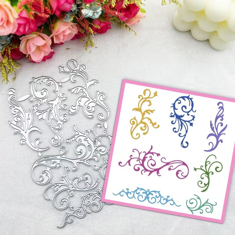 7pcs Vine and Scrollwork Flourish design Metal Die Cutting Cut Dies
