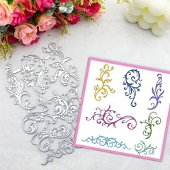 7pcs Vine and Scrollwork Flourish design Metal Die Cutting Cut Dies