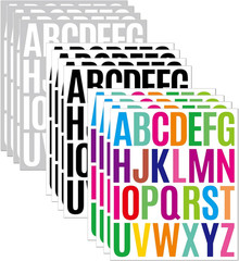 12 Sheets Letter Sticker, 312 PCS Alphabet Stickers Waterproof Alphabet, 2 In…