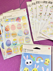 729 Autocollants Mixed Easter Stickers American Greetings ~ Lot 15 Packs NEW