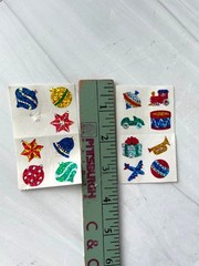VTG 1995 Mrs Grossman’s Prismatic Christmas Holographic Stickers Ornaments Toys