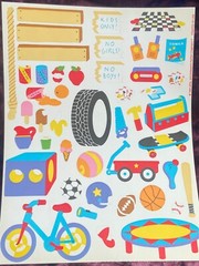 Vintage 1993 Mrs Grossman 3 Sticker 6″ x 8″ Sheets ~ Kids Clubhouse Toys Outdoor