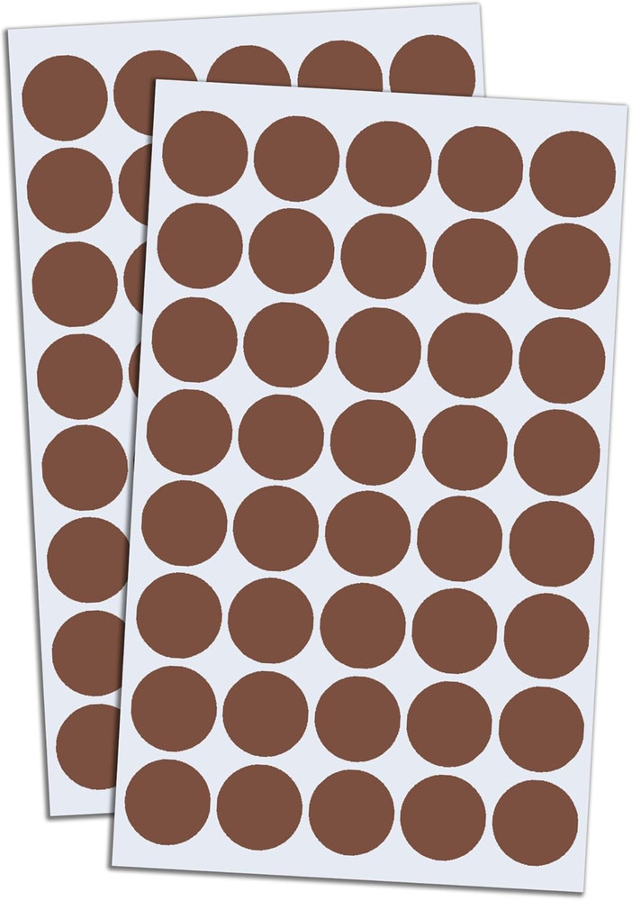 2000 Pack, 3/4″ Round Dot Stickers Circle Labels – Brown