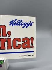 Vintage 80s Kellogg’s 1984 Olympics Sticker Sweepstakes «Pour It On America»