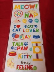 Forever In Time Paper Craft Scrapbook Stickers Cat And Dog NEW