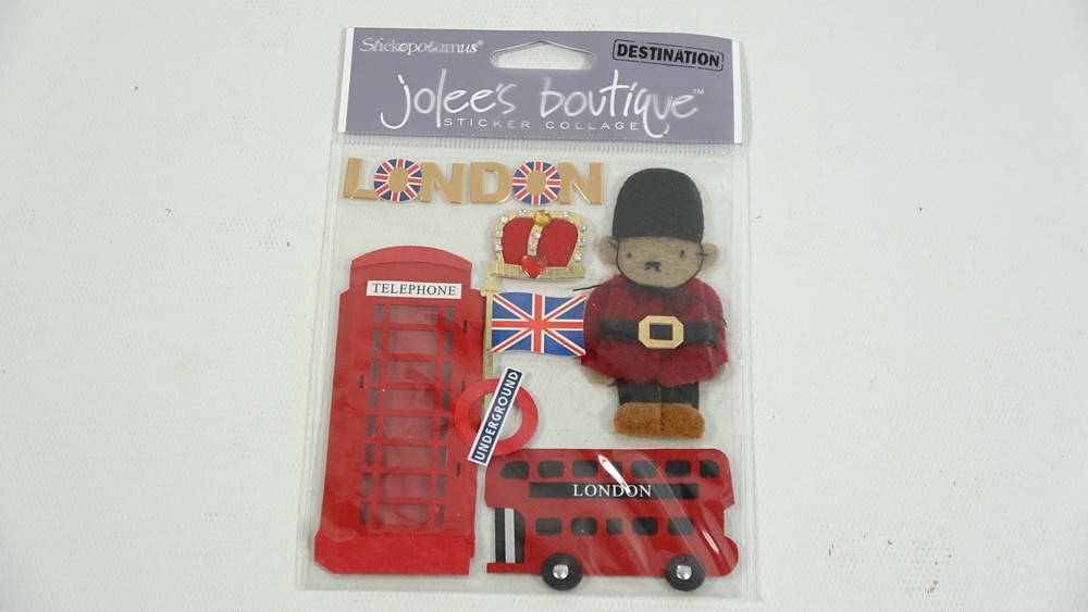 Stickopotamus Destination Jolee’s Boutique London SPJE007 Sticker Collage