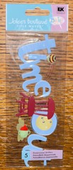 RARE Jolees Time Out Title Kids In Trouble Chair Spill Floor Scrapbook Stickers