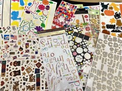 Scrapbooking Stickers Junk Drawer Lot School Family Holiday Alphabet Kids Sports