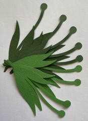 DARK GREEN STEM MIX 3 Die-cut Embellishment(10pc)Jolee’s •Garden•Christmas•