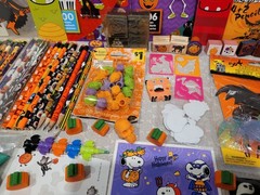 Vintage Halloween Sticker Eraser Stamp Stencil Party Favor Lot
