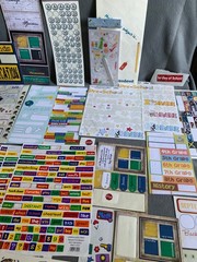 Back To School Scrapbooking Supplies Kit: Stickers Labels & Papers