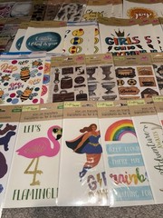 Large Lot Of Over 100 Packs For Crafting Stickers Scrapbooking Hobby DIY