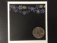 VINTAGE BLUE FLOWERS Die-Cut Frame (5pc)My Mind Eye•This & That•Button •Fabric••