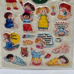 VINTAGE 1983 CABBAGE PATCH KIDS PUFFY STICKERS NEW IN PACKAGE SEALED STICK-ONS