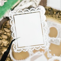 Beautiful 120 Pcs Lace Stickers – Perfect for Scrapbooks and DIY Styles