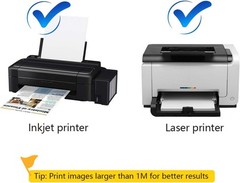 20 Glossy Sticker Sheets – Waterproof Vinyl for Inkjet & Laser Printers
