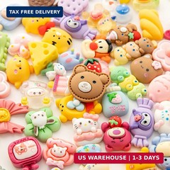 Slime Charms Cartoons Charms Cute Set – Mixed Lot Assorted Kawaii Charms Resin F