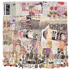 Draupnir 200pcs Vintage Junk Journal Supplies,Scrapbook Supplies Scrapbooking Pa