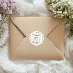 100Pcs Wedding Black Bow Thank You Stickers 2 Inch Coquette Bowknot Cake Champag