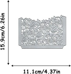 Metal Die Cuts Flower Hollow Out Greetings Card Backgrounds for Making Stamps Cu