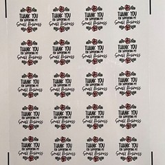 Thank You for Supporting My Small Business – Stickers – Matte, Waterproof, Eco