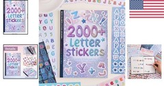Oversized 15×21 cm Colorful Alphabet Sticker Set – Perfect for DIY Projects