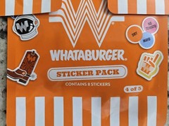 Whataburger 2026 Stickers Complete Set Packs 1-5 Brand New Sealed