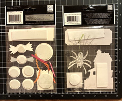 Soft Spoken Dimensional Embellishments HAPPY HALLOWEEN or MORE CANDY trick treat
